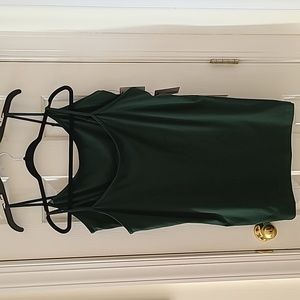 2 CAMIS: SONOMA BRAND WOMENS PLUS SIZE CAMISOLES 2 GREEN BOTH SIZE 1X